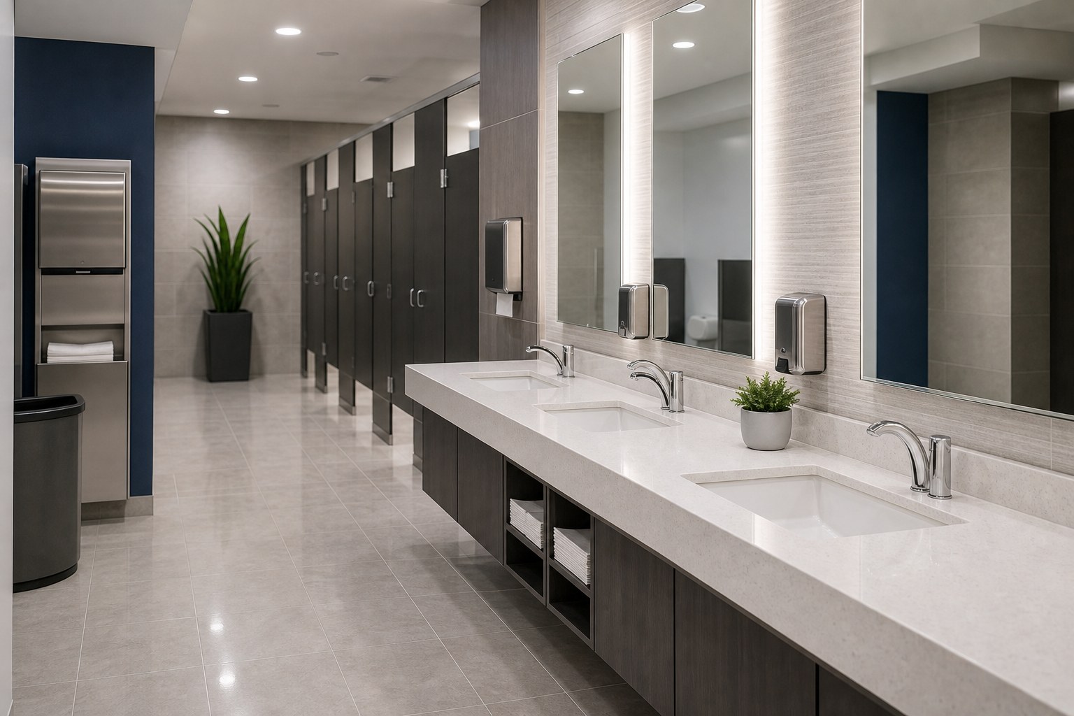 Commercial janitorial work in Denver facilities